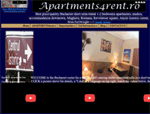 Tablet Screenshot of apartments4rent.ro